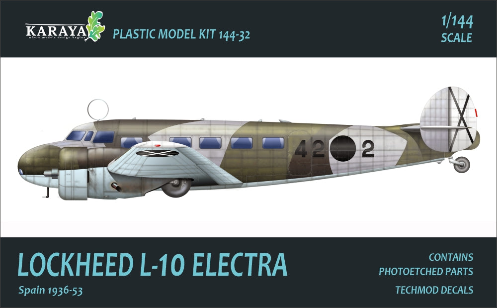 Karaya KY144-32 1:144 NEW MOLDS! Lockheed L-10 Electra