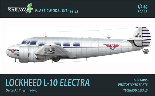 Karaya KY144-33 1:144 NEW MOLDS! Lockheed L-10 Electra