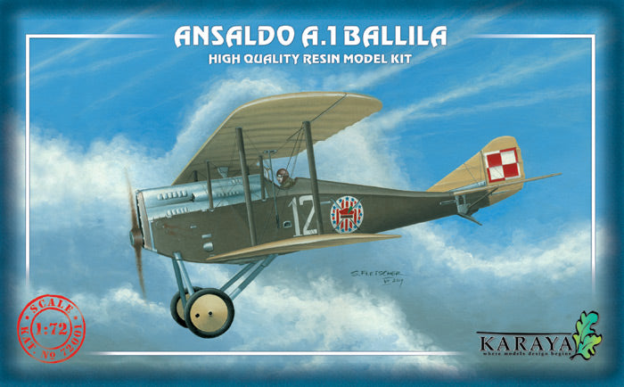 Karaya KY72001 1:72 Ansaldo A.1 Balilla with decals and etched parts