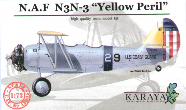 Karaya KY72005 1:72 NAF N3N-3 'Yellow Peril' on wheels