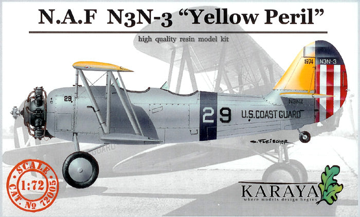 Karaya KY72005 1:72 NAF N3N-3 'Yellow Peril' on wheels