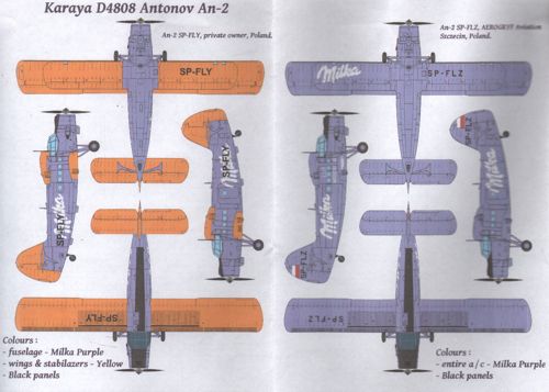 Karaya KYD4808 1:48 Antonov An-2 in 'Milka' livery [An-2M]