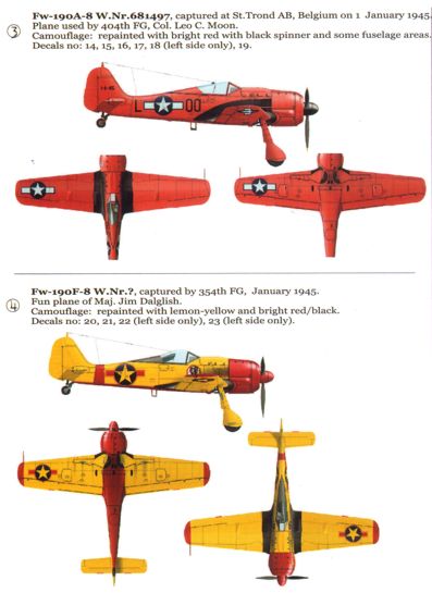 Karaya KYD7206 Colorful Captured Butcherbirds Pt 5 Fw-190 1:72