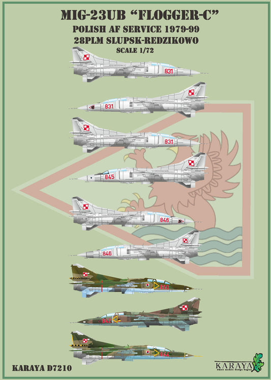 Karaya KYD7210 1:72 Mikoyan MiG-23UB Polish Air Force