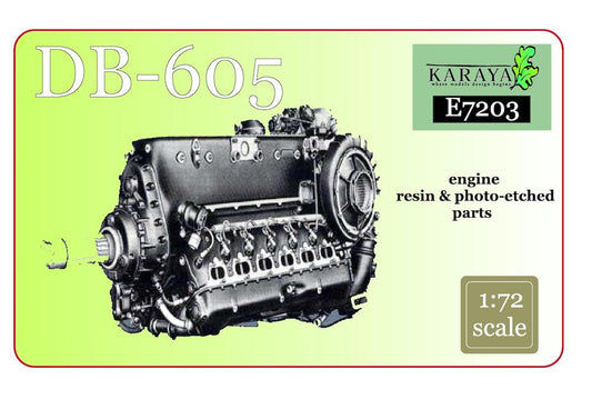 Karaya KYE7203 1:72 Daimler-Benz DB-605 engine-resin + PE