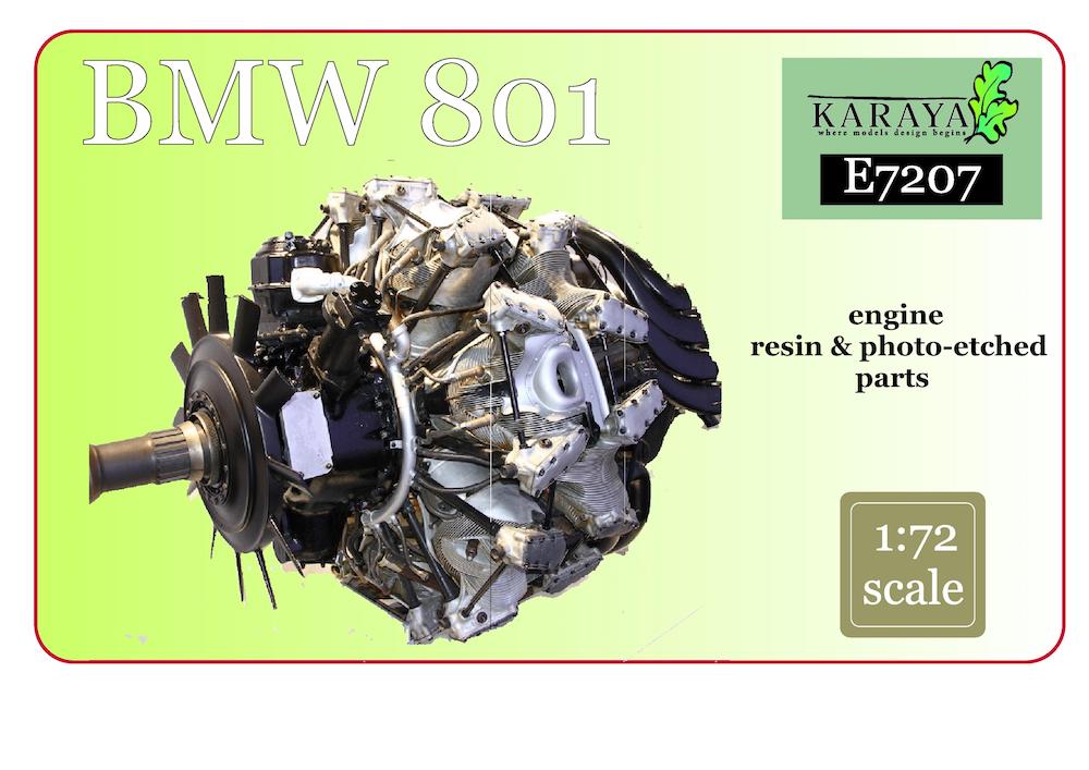 Karaya KYE7207 1:72 BMW 801 engine-resin + PE