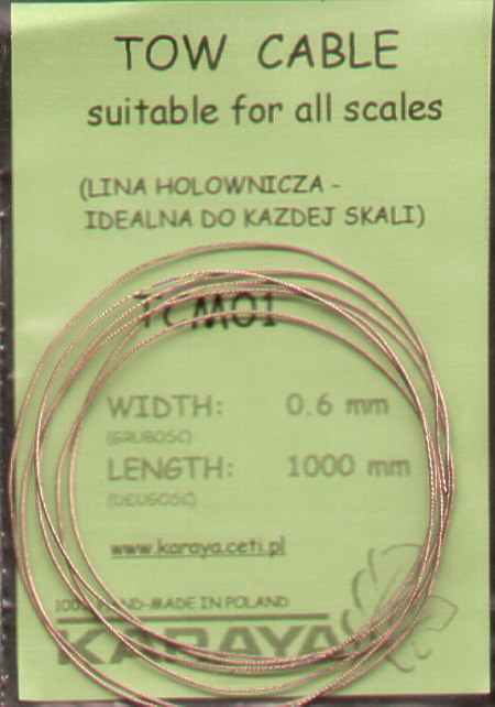 Karaya KYTCM01 1:35 Towing cable 0.6mm x 1000mm