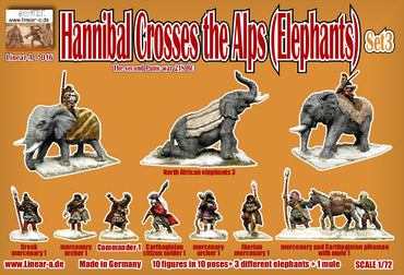 Linear-A LA016 1:72 Hannibal crosses the Alps Set 3