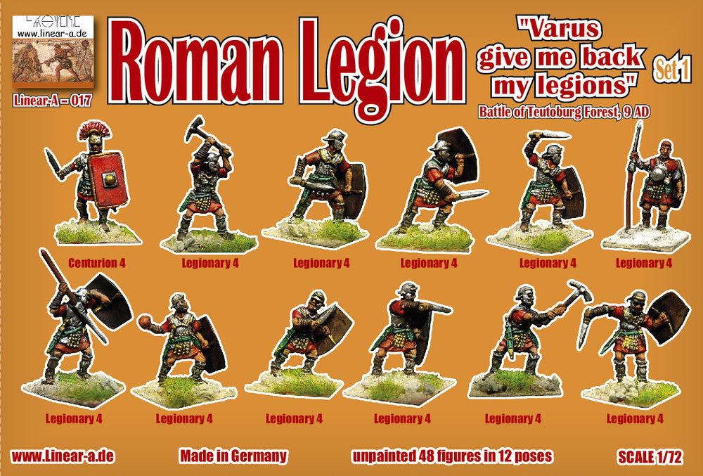 Linear-A LA017 Roman Legion Set 1 Teutoburg Forest 9 AD 1:72