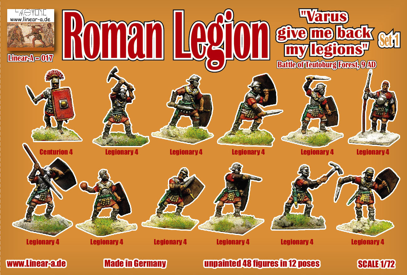 Linear-A LA017 Roman Legion Set 1 Teutoburg Forest 9 AD 1:72