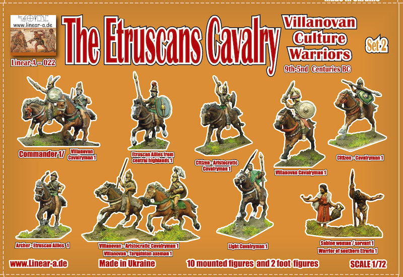 Linear-A LA022 The Etruscans Villanovan Culture Warriors 1:72