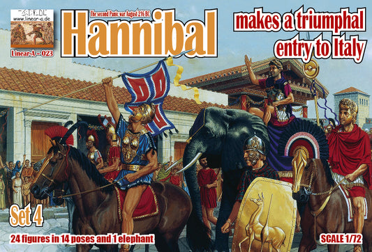Linear-A LA023 Hannibal Triumphal Entry to Italy Figures 1:72