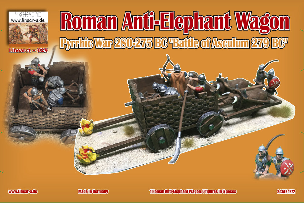 Linear-A LA029 1:72 Roman Anti-Elephant Wagon