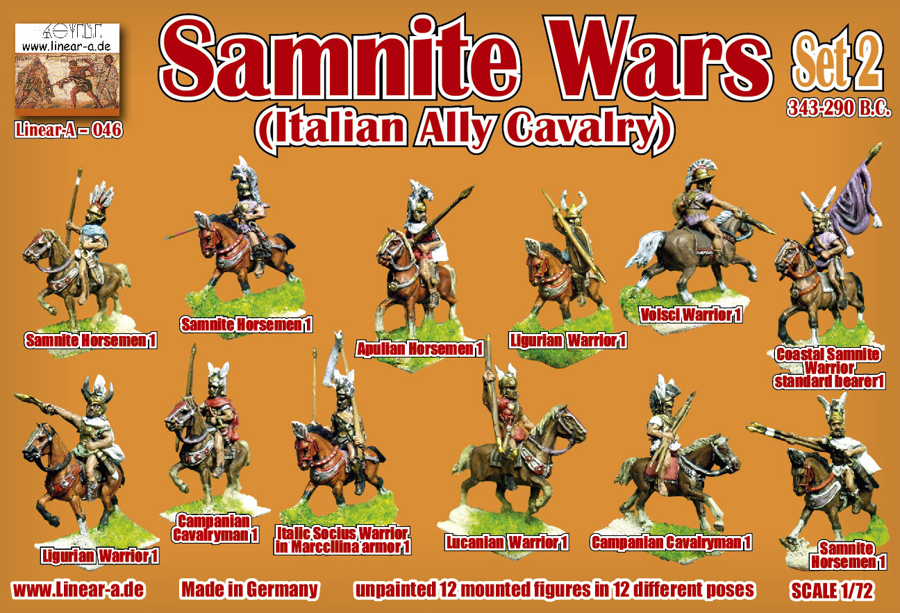Linear-A LA046 1:72 SAMNITE WARS ITALIAN ALLY CAVALRY SET 2