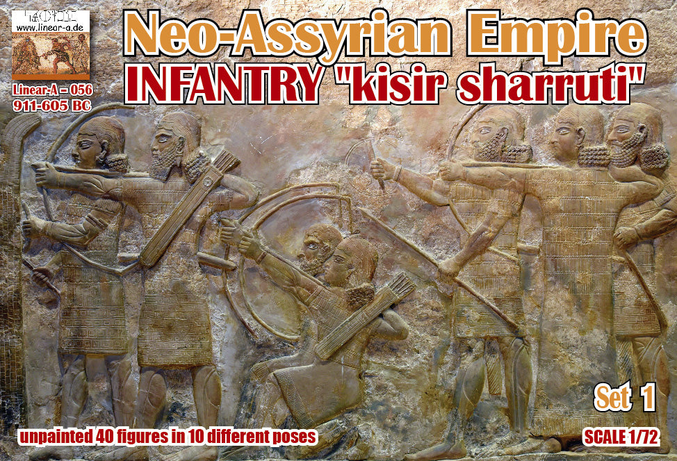 Linear-A LA056 1:72 Neo-Assyrian Empire Set 1 INFANTRY