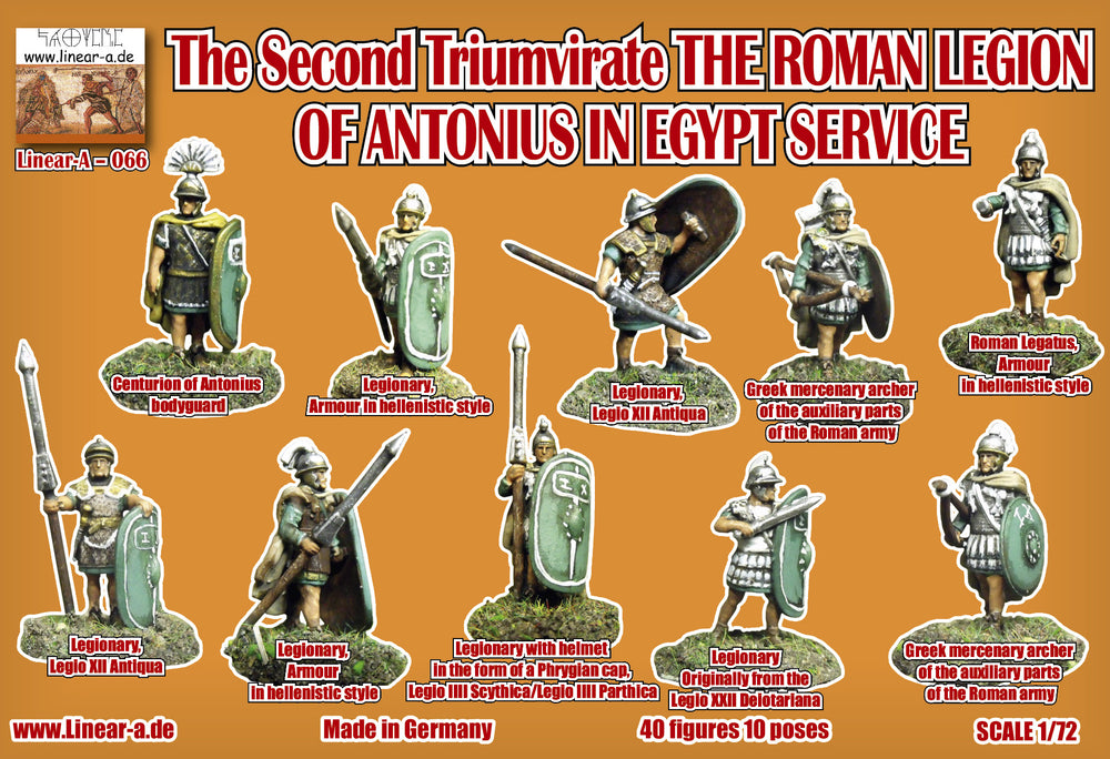 Linear-A LA066 1:72 THE ROMAN LEGION OF ANTONIUS IN EGYPT SERVICE