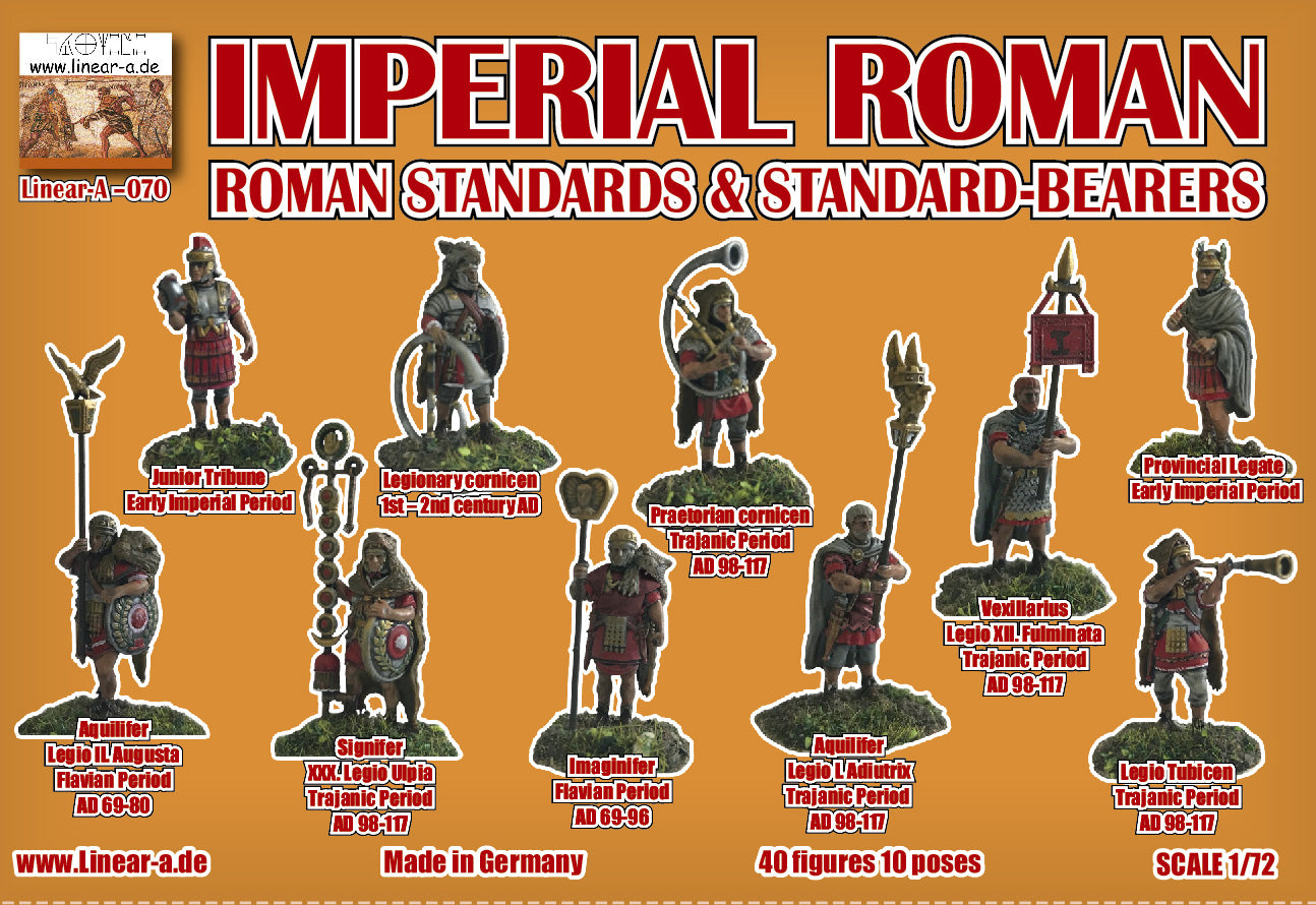 Linear-A LA070 1:72 IMPERIAL ROMAN Command SET 2 MORE