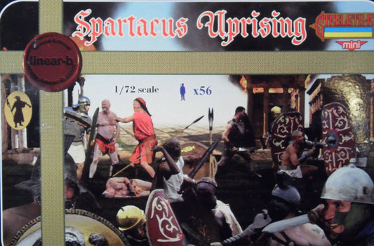 Linear-A LA073 1:72 Spartacus Uprising Set 1 56 figures in 14 poses