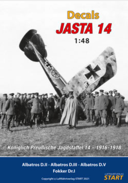 Start LD013 Jasta 14 Albatros/Fokker Decal Sheet 1:48