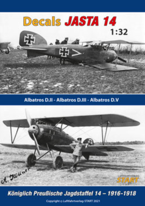 Start LD014 1:32 10 Albatros D.II, D.III and D.Va from the book "Jasta 14"