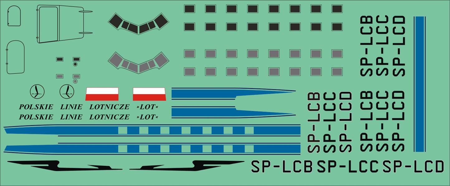 Lima Oscar Decals LD44010 1:144 Douglas DC-3 LOT