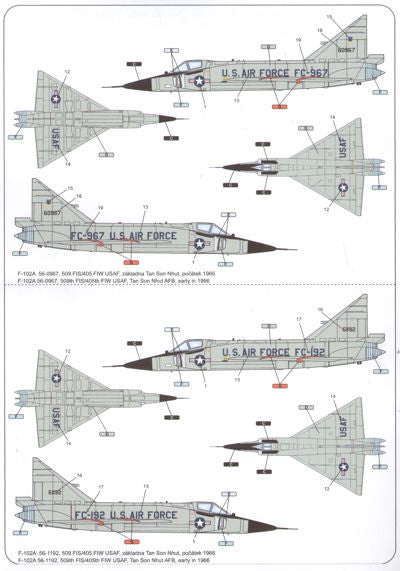 L Decals Studio LDS72008 1:72 Sky over Vietnam