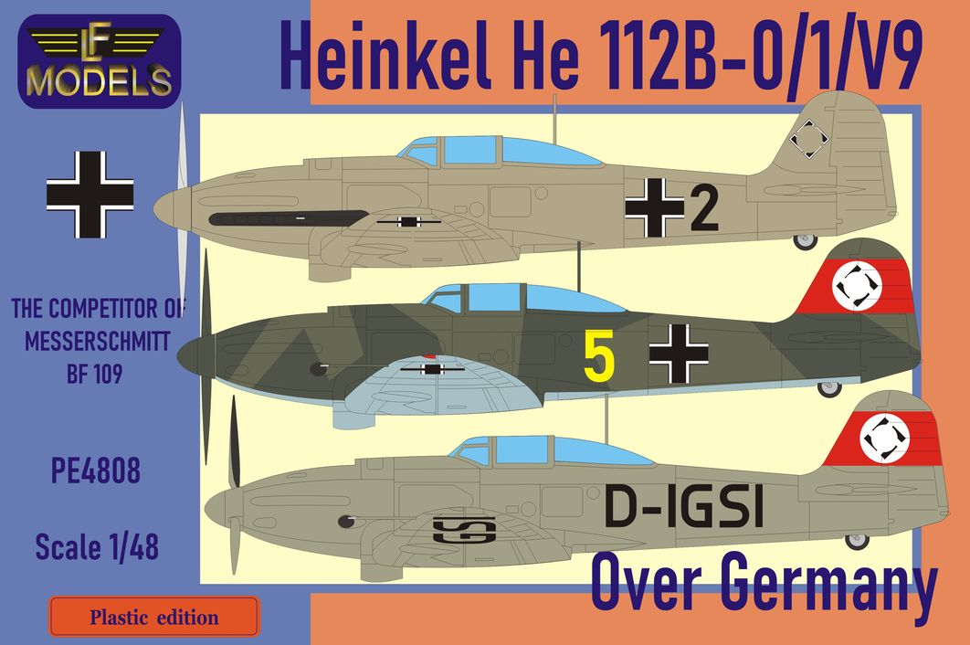 LF Models LFPE4808 1:48 Heinkel He-112B-0/1/V9 over Germany