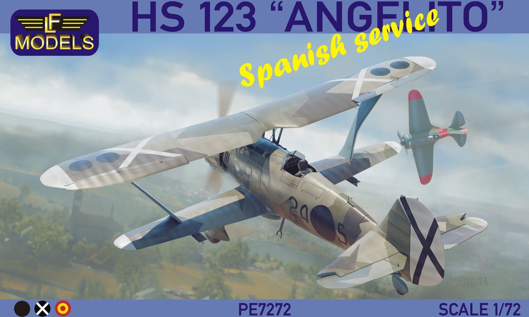 LF Models LFPE7272 Henschel Hs-123 Spanish Service Model Kit 1:72