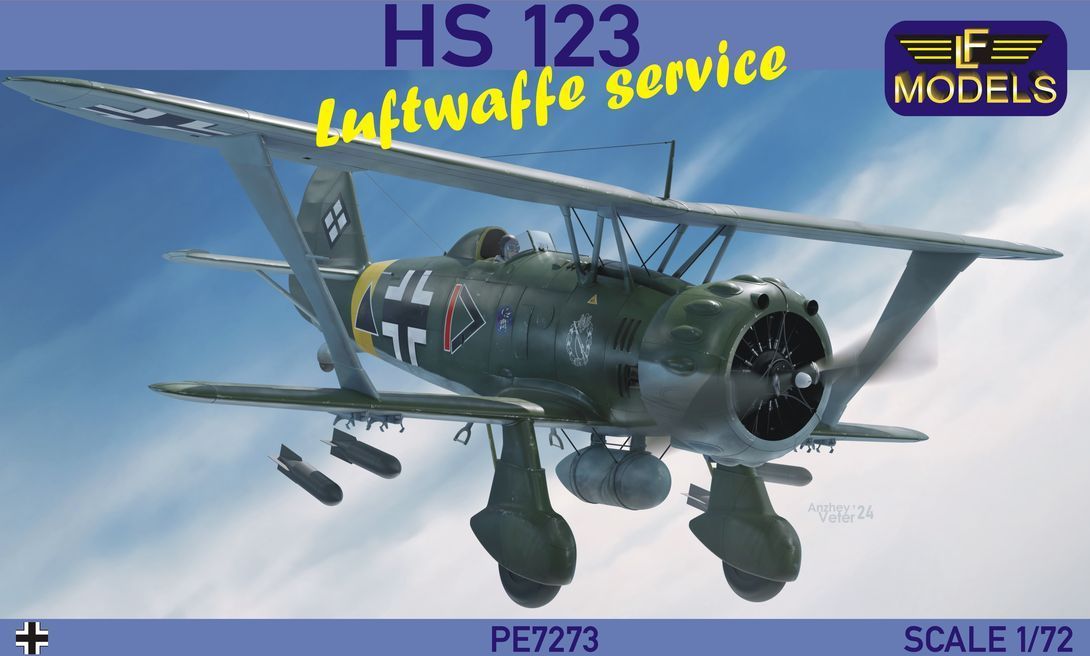 LF Models LFPE7273 Henschel Hs-123 Luftwaffe Service Model Kit 1:72