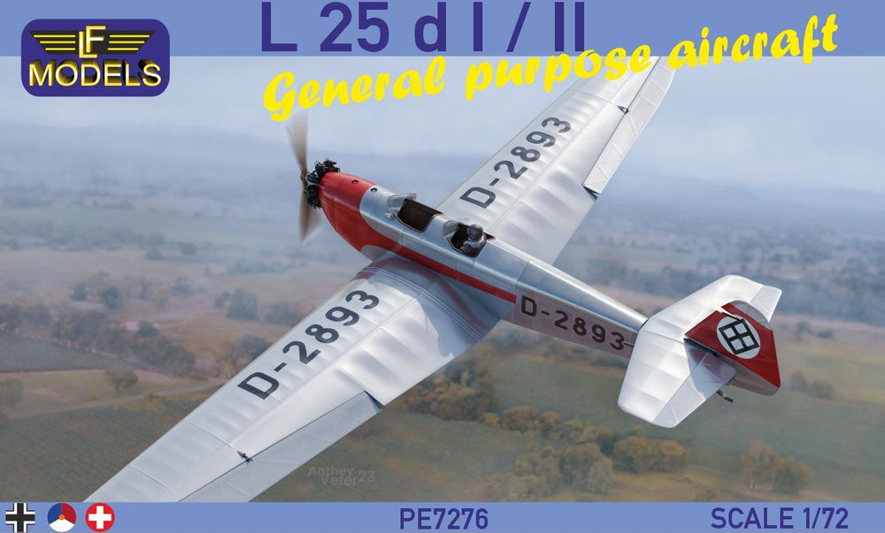 LF Models LFPE7276 1:72 Klemm L 25d I / II General purpose aircraft