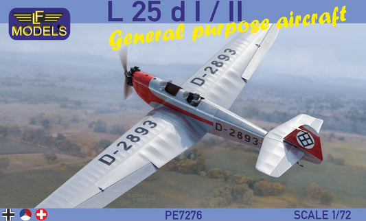 LF Models LFPE7276 1:72 Klemm L 25d I / II General purpose aircraft