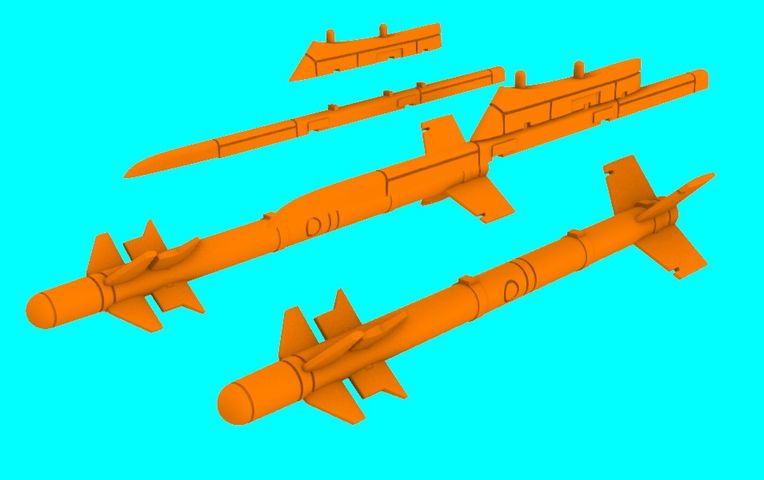 LF Models LF3D4807 1:48 G.550 Magic Air-to-air missile 2pcs.