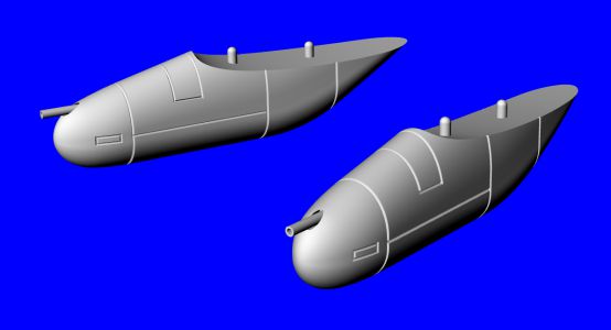 LF Models LF3D7234 Aermacchi MB-326K 12.7mm Gun Pod 1:72