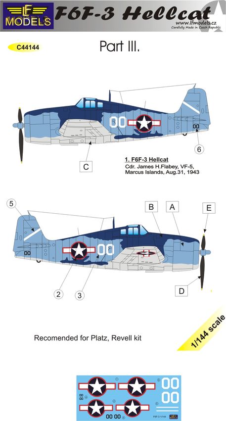 LF Models LFMC44144 1:144 Grumman F6F-3 Hellcat part III