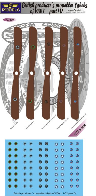 LF Models LFMC3209 1:32 British WWI propeller manufacturer logo's part IV