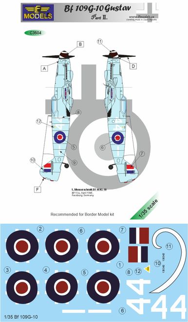 LF Models LFMC3504 1:35 Messerschmitt Bf-109G-10 Gustav Part 2