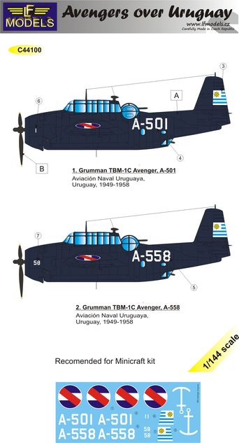 LF Models LFMC44100 1:144 Grumman TBf-Avenger over Uruguay pt 2