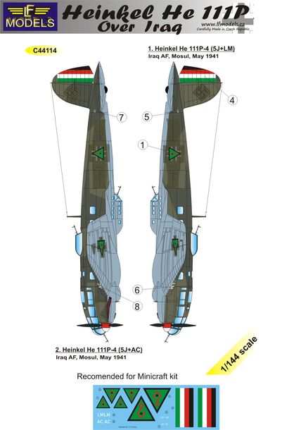 LF Models LFMC44114 1:144 Heinkel He-111P over Iraq