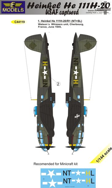 LF Models LFMC44119 1:144 Heinkel He-111-20 USAF captured