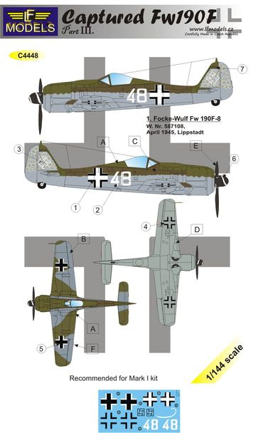 LF Models LFMC4448 1:144 Captured Focke-Wulf Fw-190F-8 part 3
