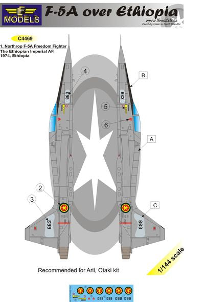 LF Models LFMC4469 1:144 Northrop F-5A Freedom Fighter over Ethiopia