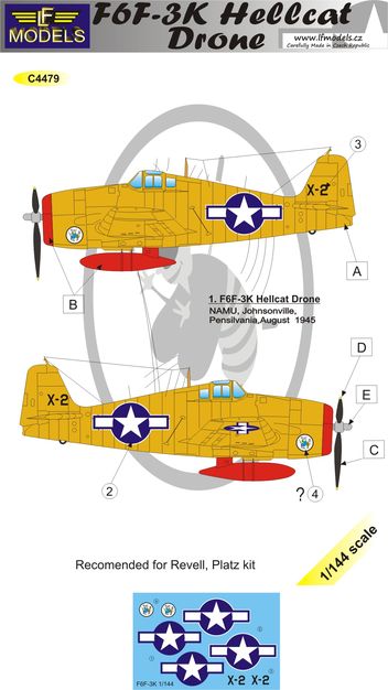 LF Models LFMC4479 1:144 Grumman F6F-3K Hellcat Drone