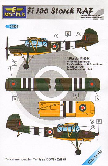 LF Models LFMC4804 1:48 Fieseler Fi-156C 'Storch' RAF