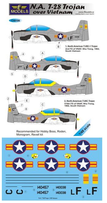 LF Models LFMC48106 1:48 North-American T-28 Trojan over Vietnam