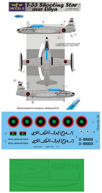 LF Models LFMC48110 1:48 Lockheed T-33 Shooting Star over Libya