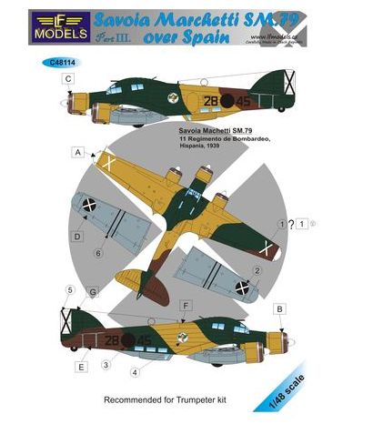 LF Models LFMC48114 1:48 Savoia-Marchetti SM.79 over Spain
