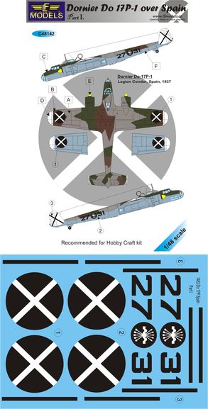 LF Models LFMC48142 1:48 Dornier Do-17P-1 over Spain