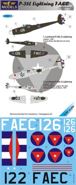 LF Models LFMC4816 1:48 Lockheed P-38L Lightning FAEC