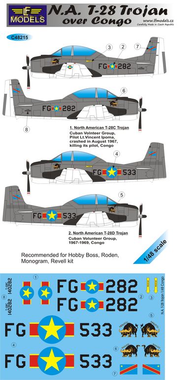 LF Models LFMC48215 1:48 North-American T-28C/T-28D Trojan over Congo