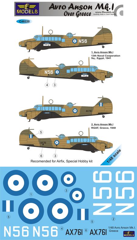 LF Models LFMC48220 1:48 Avro Anson Mk.I